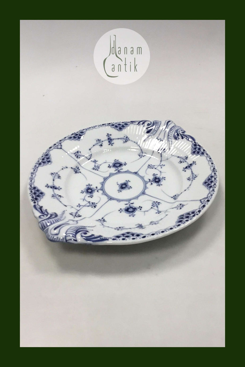 Royal Copenhagen Musselmalet Halvblonde kagefad No 666