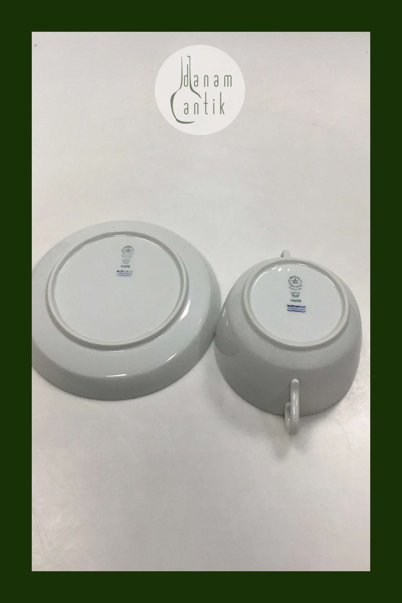 Royal Copenhagen Gemma Bouillonkop med underkop, uden låg No 14690