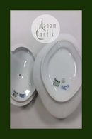 Royal Copenhagen Rosenknop Sauce bowl with lid and saucer No 8090