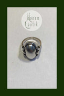 Georg Jensen Sterling Sølv Ring No 51 Sølvsten