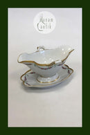 皇家哥本哈根套装第478号玫瑰花环与黄金酱缸第448号