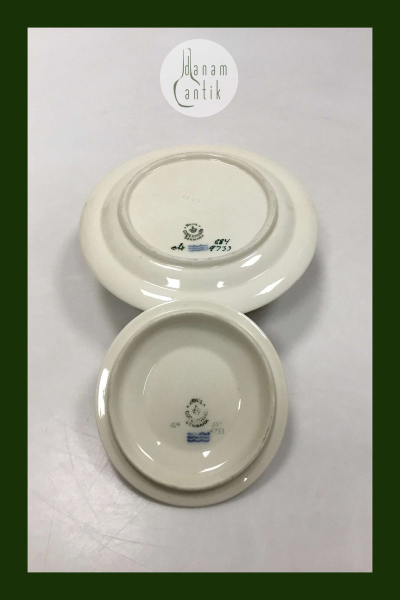 Royal Copenhagen Hjertegræs Marmelade / Smør skål No 884/9733.