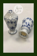 Royal Copenhagen geriffeltes Salz- und Pfefferset Nr. 467/480