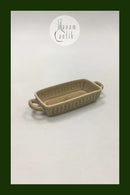 Bing & Grøndahl / Kronjyden "Relief" Lille aflang skål med håndtag