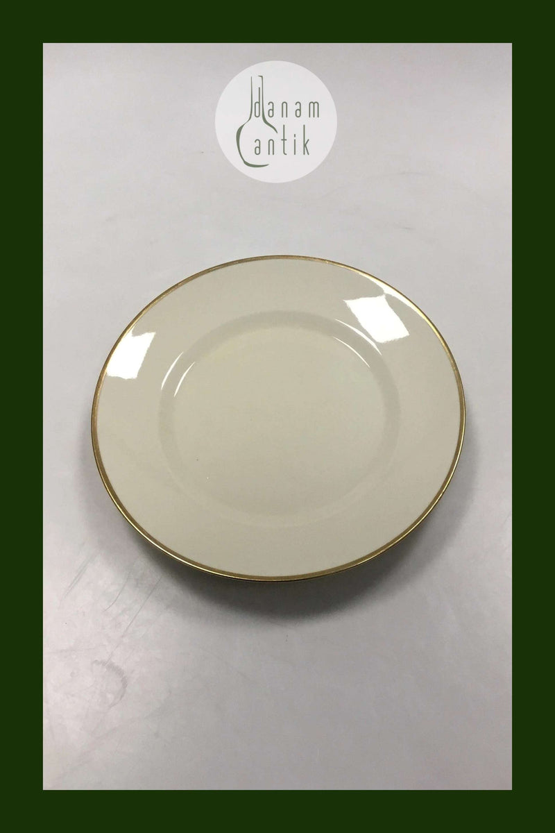 Royal Copenhagen Smooth Cream colored Pattern Lunch plate No 9589.
