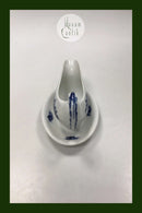 Royal Copenhagen Blaue Blume Geflochtene Kasserolle mit fester Untertasse Nr. 8068