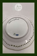 Royal Copenhagen Flora Danica Fugle Frokosttallerken No 20/3554 med gennembrudt kant.