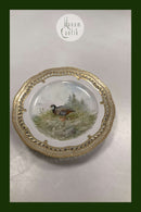 Royal Copenhagen Flora Danica Fugle Frokosttallerken No 20/3554 med gennembrudt kant.