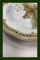 Royal Copenhagen Flora Danica Jagt Frokosttallerken No 20/3554 med gennembrudt kant.