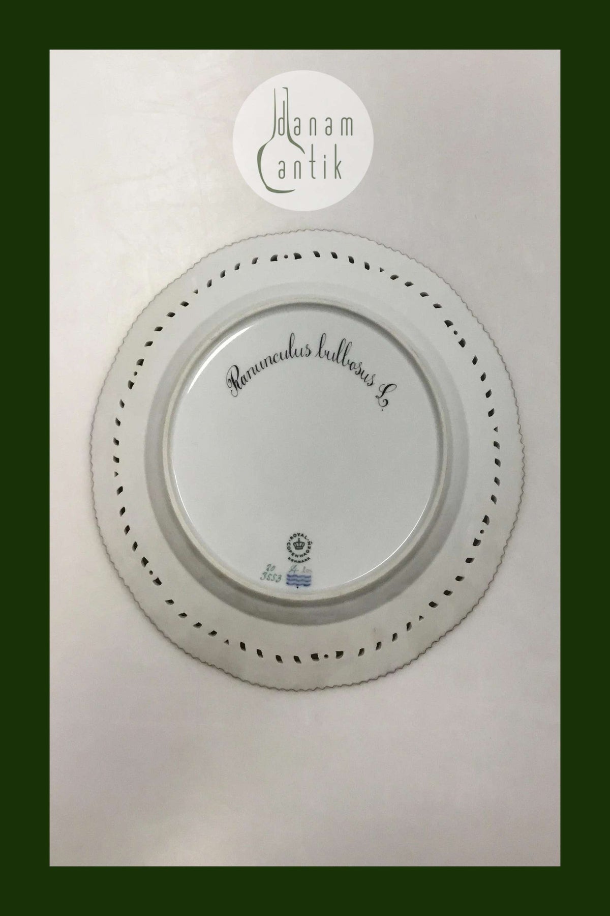 ロイヤルコペンハーゲン フローラダニカ プレート リム透かし