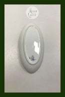 Royal Copenhagen Saxon Flower Light Bee Cell Oval Dish No 493/9029 