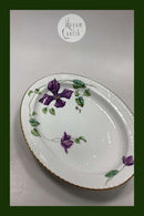 Royal Copenhagen Blue Fluted Art Nouveau Flowers Large Serving Dish