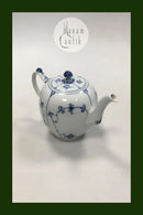 Royal Copenhagen Blaue kannelierte Teekanne Nr. 259/142