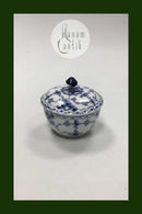 ロイヤルコペンハーゲン ブルーフルーテッドハーフレースシュガーボウル No657