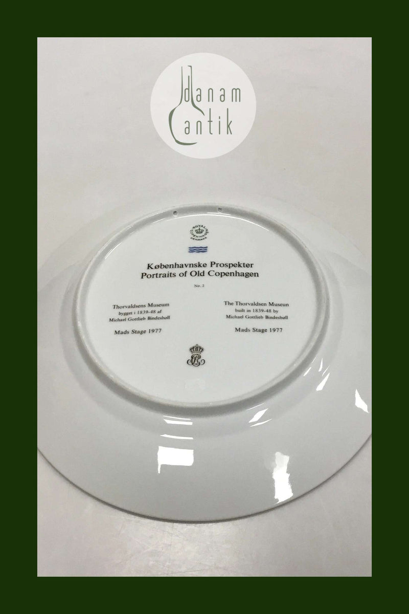 Royal Copenhagen Platte Københavnske Prospekter Thorvaldsens Museum No 2