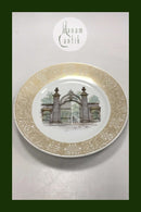 Royal Copenhagen Platte Københavnske Prospekter Port til Kongens Have Dronningeporten No 4