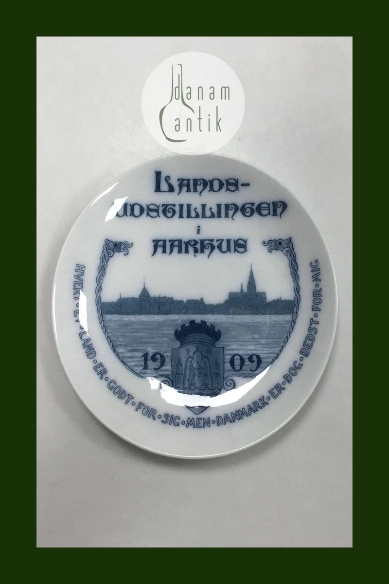 Mindeplatte til Landsudstillingen i Aarhus 1909