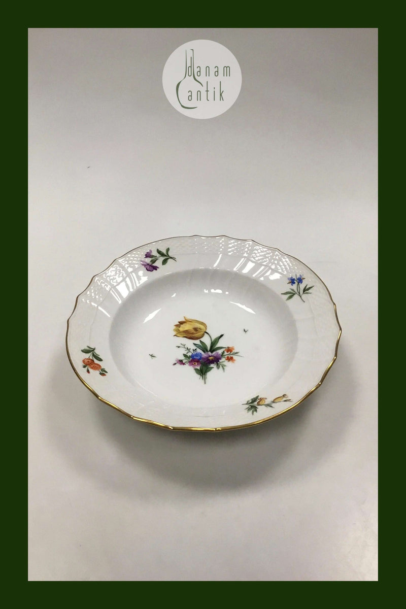 Royal Copenhagen Saksisk Blomst Let Dybtallerken No 1616