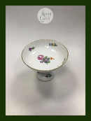 Royal Copenhagen Saxon Flower Light Cake Bowl on High Foot No 1528
