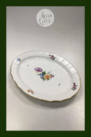 Royal Copenhagen Saxon Flower Light, Large Oval Dish No. 1558
