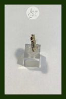 Niels Ruddy Hansen 14K Guld ring med Rubin og Brillanter (0.11 ct)