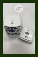 Royal Copenhagen Musselmalet riflet Thedåse No 5171