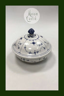 Royal Copenhagen Antique Blue Fluted Round Lidded Bowl No 397