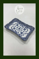 Royal Copenhagen Musselmalet Helblonde Rektangulær bakke No 1122