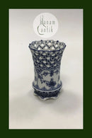 Royal Copenhagen Blue Fluted Full Lace Vase No 1016