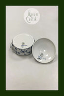 Royal Copenhagen Muselmalet Riflet marmeladekrukke No 2249