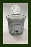 Bing and Grondahl蓝色凹槽里弗特大花盆 No 670