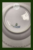 Royal Copenhagen Blue Fluted Full Lace Deep Plates with Gold No 1078