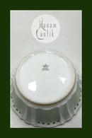 Dahl Jensen Dronningstel med grøn dekoration Skål