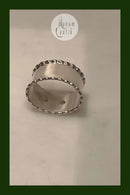 Danish Silver Napkin Ring with Pearl Edge