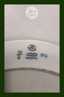 Stort Royal Copenhagen Art Nouveau Bakke med blomster No 90 / 2