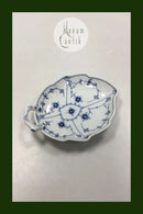 ビング＆グロンダール ブルー / ブルーフルーテッドリーフ型ディッシュ No 356