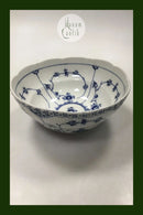 皇家哥本哈根蓝色凹槽半花边碗 No 717