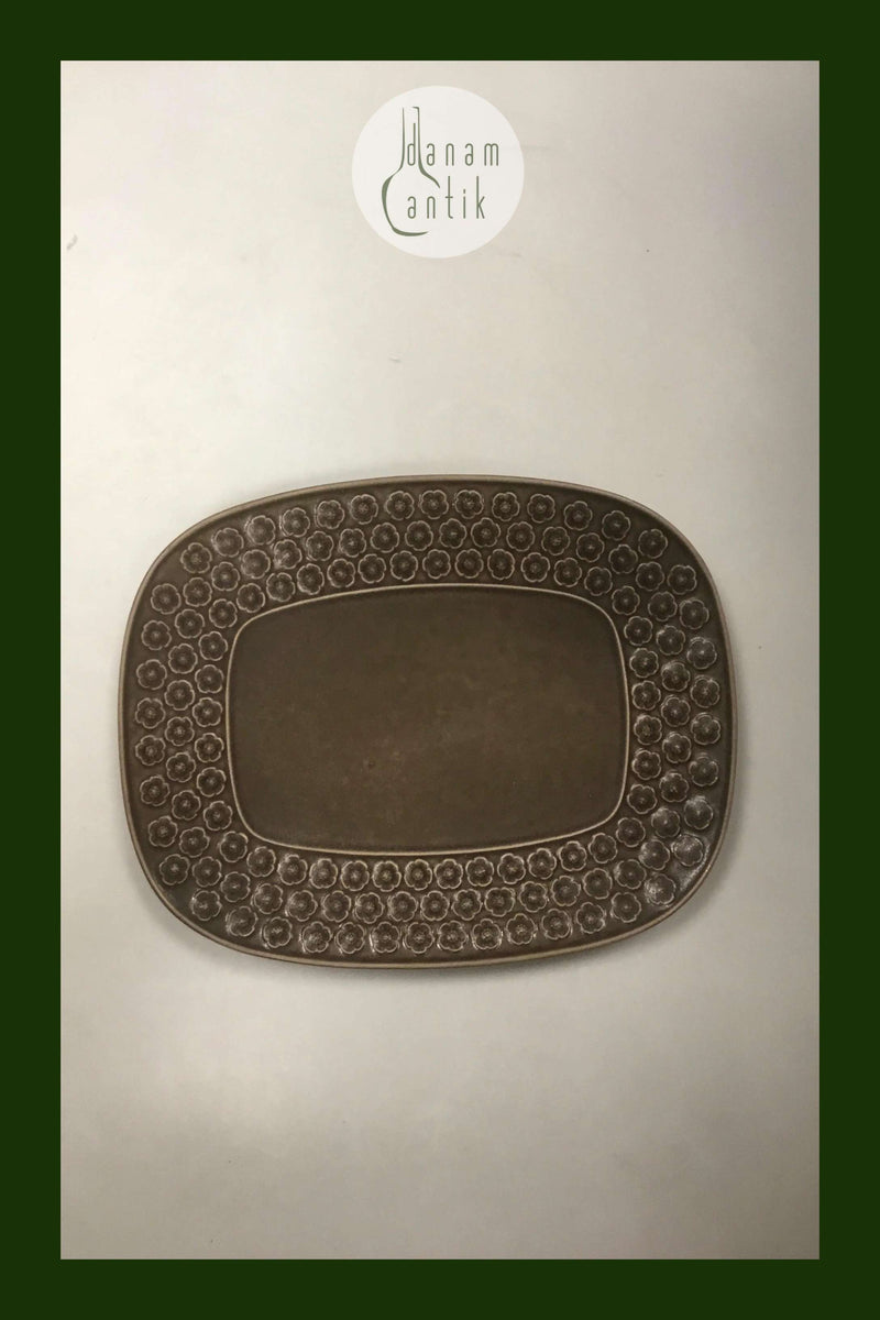 Bing og Grøndahl / Kronjyden Brun Azur Serveringsfad