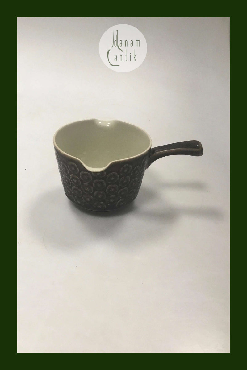 Bing & Grøndahl (Kronjyden) Brun Azur Smørnæb