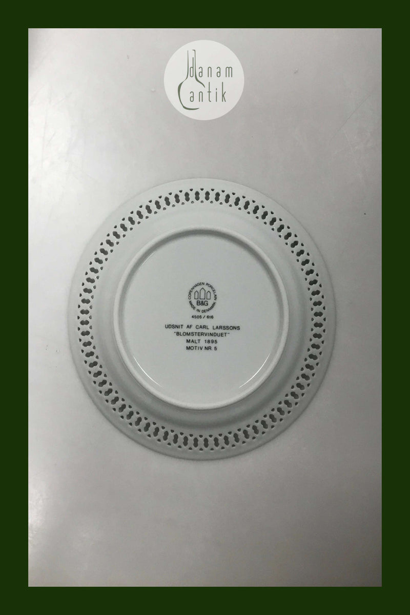 Bing & Grøndahl Carl Larsson Platte Blomstervinduet No 4505/616