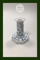 Royal Copenhagen Blauer kannelierter Kerzenleuchter Nr. 3303