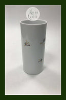Bjørn Wiinblad for Rosenthal Cylindrical Vase with gold decoration