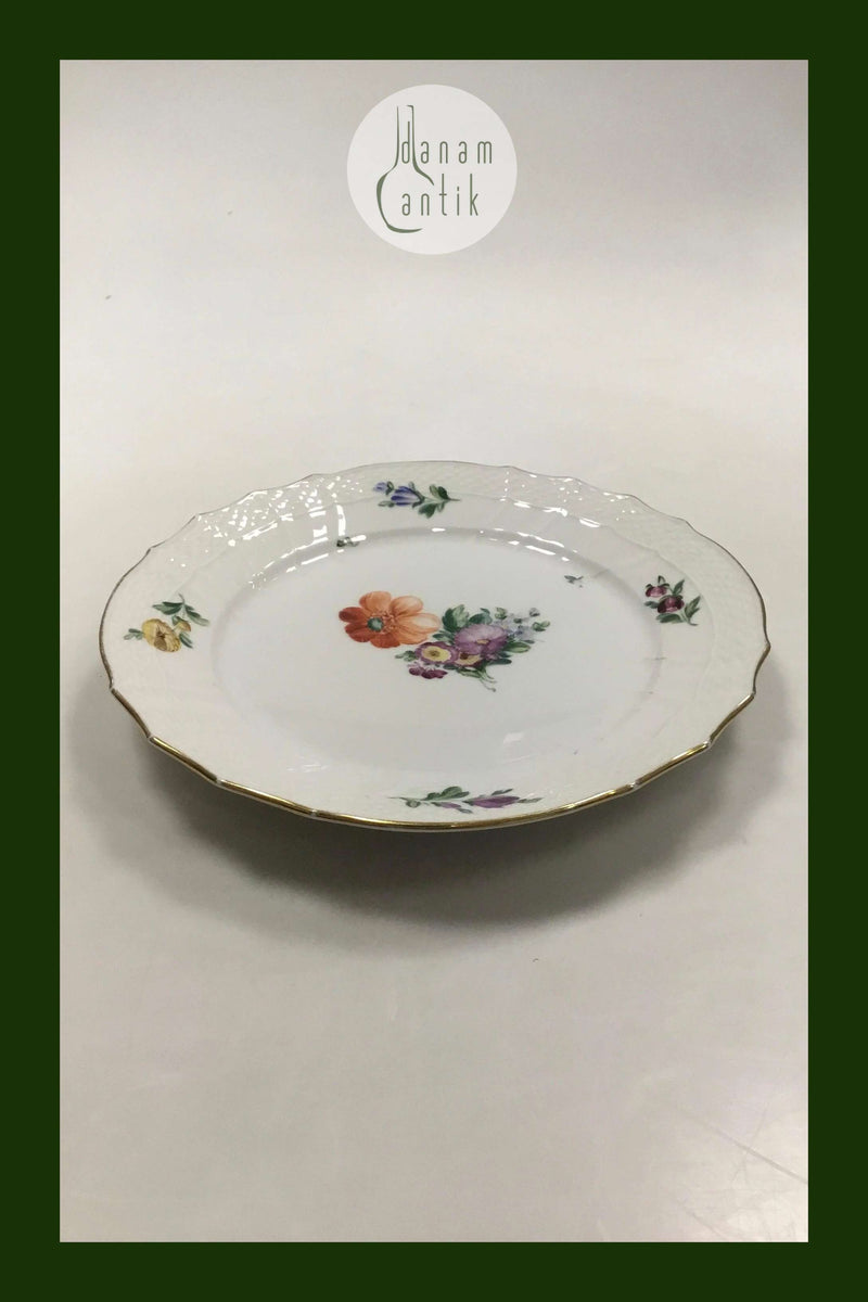 Royal Copenhagen Saksisk Blomst Let Frokosttallerken No 493/1630