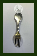 A. Michelsen Weihnachtsgabel 1913. Vergoldetes Sterlingsilber mit Emaille