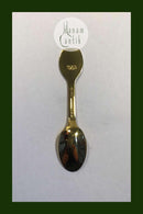 A. Michelsen Weihnachtsteelöffel 1983 Vergoldetes Sterlingsilber mit Emaille