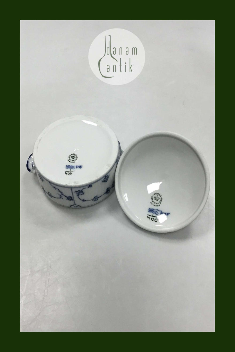 Royal Copenhagen Musselmalet Riflet Bonbonniere No. 400