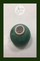 Saxbo Eva Stæhr Nielsen Lille Stentøjsskål med flot grøn glasur No 38