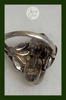Georg Jensen Sterling Sølv Ring  No 48, To sølvsten