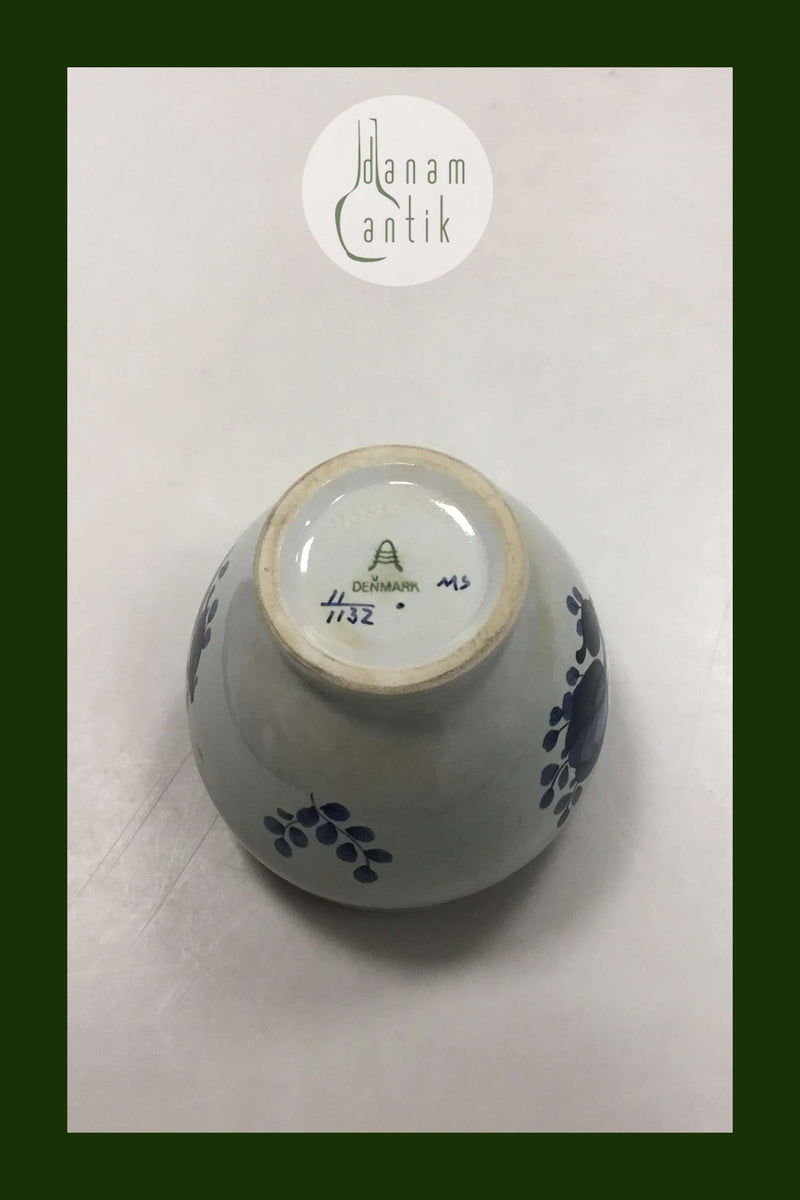 Royal Copenhagen Blå Tranquebar Sukkerskål uden låg No 1132