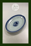 Royal Copenhagen Blå Tranquebar Ovalt fad No 927